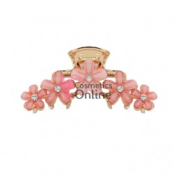 Clama pentru prins parul tip cleste CLM037DD Auriu cu flori si strasuri